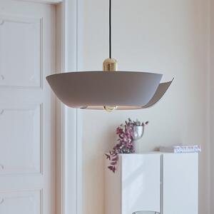 AYTM Lampă suspendată Cycnus, gri-maro, Ø 30 cm, aluminiu, E27, reglabil, Gri, Camera de zi / sufragerie, Aluminiu, Design