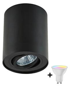 Zuma Line RONDOO 20038-BK-N - Spot LED RGBW dimabil 1xGU10/4,8W/230V, negru, cu telecomandă