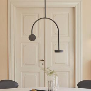 AYTM Grasil Suspensie LED Grasil, negru, marmură, înălțime 97 cm, Negru, Camera de zi / sufragerie, Metal, Design