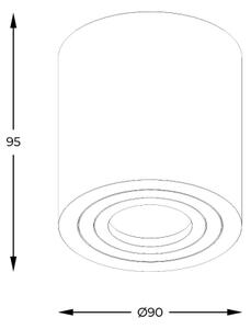 Zuma Line ACGU10-159-N - Spot LED RGBW dimerizabil 1xGU10/4,8W/230V IP44 negru+telecomandă