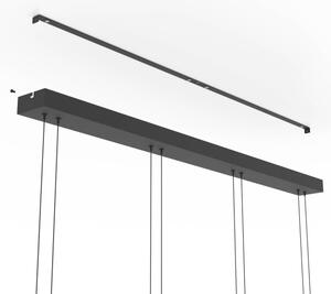 Eglo 390433 - Lustră LED dimabilă HORTUNAS pe cablu, 4 x LED, 5,8 W, 230 V, negru/fumuriu