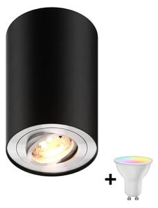 Zuma Line 89201-N - Spot LED RGBW dimmabil RONDOO 1xGU10/4,8W/230V negru + telecomandă