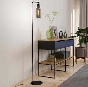 Eglo 901008 - Lampadar MAIONE 1xE27/4W/230V negru/fumuriu