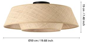 Plafonieră Eglo MARFORD 44095, 1xE27/60W/230V, ratan