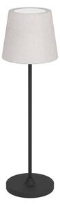 Eglo 75937 - Lampă de birou LED reîncărcabilă cu dimmer LEONERO LED/3,8W/5V 2000mAh neagră/cremă