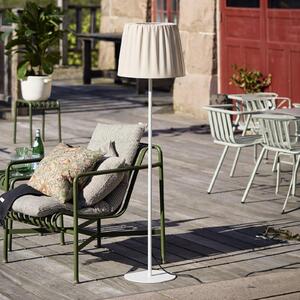 PR Home lampă de podea pentru exterior Agnar, alb/bej, 140 cm, Alb, Țesătură / Textil