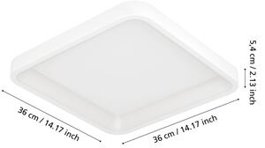 Eglo 901913 - Plafonieră LED RGBW dimabilă LORETELLO-Z LED/20W/230V 35x35cm albă