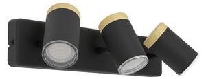 Eglo 300002 - Corp de iluminat spot pentru baie CONSUMA 3xGU10/3W/230V IP44 negru/bej