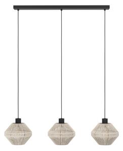 Eglo 44001 - Lustru suspendat cu cablu MIDSUMER, 3xE27/40W/230V, crem
