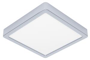Eglo 901766 - Plafonieră LED pentru baie FUEVA, 10,5 W, 230 V, 22 x 22 cm, IP44, crom