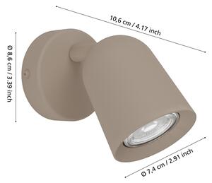 Eglo CAMALDOLI 902343 - Aplica spot de perete 1xGU10/5W/230V bej