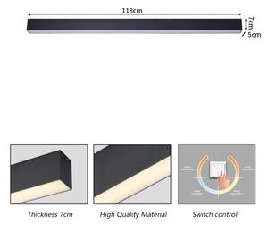 Brilagi - Plafonieră LED pentru baie SLEEKLINE LED/40W/230V, neagră, IP44