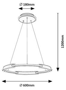 Lustră LED pe cablu Rabalux 72229 SINDRI LED/45W/230V