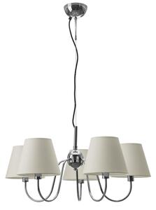 ByRydens 4202720-6510 - Lustră pe cablu LYNF 5xE14/8W/230V crom/alb