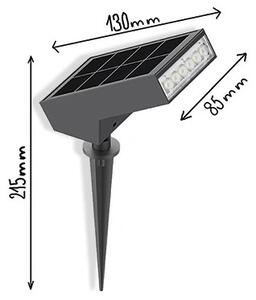 Lampă solară LED Viking, 1,4 W, 3,7 V, IP65, 3000 K