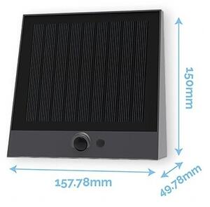 Viking - Lampă LED solară de perete reglabilă cu senzor LED/2W/3,7V IP54 4000K