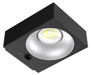 Viking - Aplica de perete solară LED cu senzor, reglabilă, 2W/3,7V, IP65, 4000K
