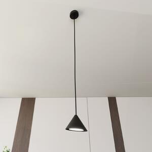 EMIBIG LIGHTING Lampă suspendată Elit, 1 bec, negru, metal, suspensie m, reglabil, Negru, Camera de zi / sufragerie, Metal