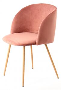 Set 2 scaune tapitate Celina roz
