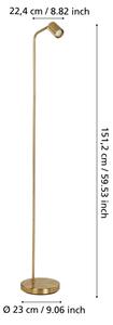 Eglo 901866 - Lampadar RIGOMAGNO 1xGU10/5W/230V auriu