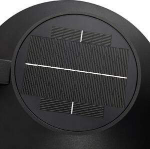 Nordlux LED solar în aer liber lumina de perete Justina, negru, senzor, metal, Negru, Metal, Modern, Lumini solare