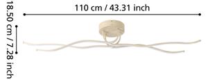 Eglo 901105 - Plafonieră LED RONCADE, 37W, 230V, maro