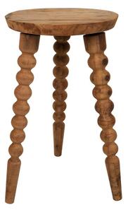 Masuta decorativa, din lemn reciclat, 34 cm, Campagne