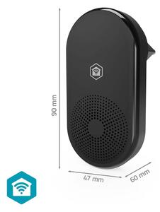 Nedis WIFICDPC11CBK - Gong pentru sonerie SmartLife Wi-Fi, negru