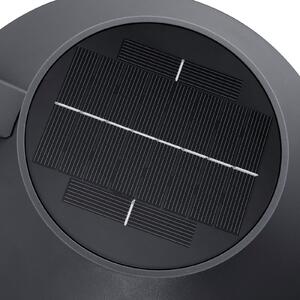 Nordlux Lampă solară cu LED pentru exterior Justina, antracit, senzor, metal, Negru, Metal, Modern, Lumini solare