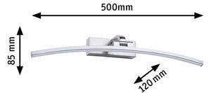Paulmann 95558 - Aplica LED BENTO 10 W pentru tablouri, 230 V, 50 cm, crom mat