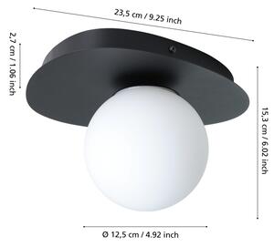 Eglo 902091 - Aplică LED de perete pentru baie CASTROVIDO, 1xG9/4,2W/230V, IP44, neagră