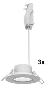 Philips - Set de 3 spoturi LED încastrate dimabile CILANTRO, 5W, 230V, 2700K, alb