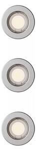 Philips - Set de 3 spoturi încastrate PERIDOT 1xGU10/7W/230V, argintiu
