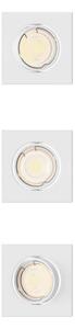 Philips - Set 3 spoturi încastrate PERIDOT 1xGU10/7W/230V, alb