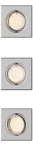 Philips - Set de 3 spoturi încastrate PERIDOT, 1xGU10/7W/230V, argintiu