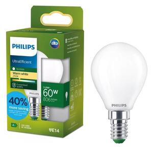 Bec LED Philips ULTRAEFFICIENT P45 E14, 3,8 W, 230 V, 2700 K