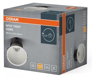 Osram - Spot LED încastrat SPOT TWIST, 10W, 230V, 3000K, diam. 9,3 cm, alb