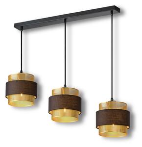 Osram - Candelabru suspendat pe cablu DECOR HORNET 3xE27/10W/230V negru/auriu