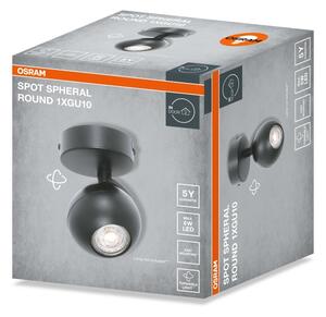 Aplica spot Osram SPHERAL, 1x GU10/6W/230V, negru