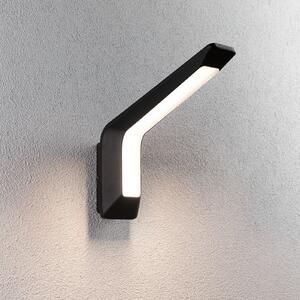 Paulmann LED pentru exterior Merano, senzor, antracit, antracit, Negru, Aluminiu, Perete unghiular