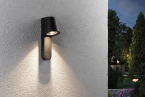 Paulmann LED pentru exterior Caissa, aluminiu, senzor, Negru, Aluminiu