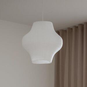 PR Home Lampă suspendată Sani, Ø44,5 cm, alb, suspensie albă, E14, reglabil, Alb, Camera de zi / sufragerie, Hârtie / Carton, Scandinavă