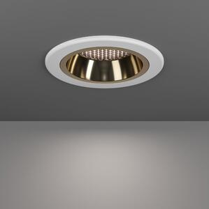 Eglo 902299 YEBRA-Z - Lampă LED RGBW dimabilă cu sticlă fumurie pentru tavan fals, LED/4,8W/230V IP44, alb/auriu