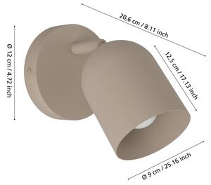 Eglo 44161 - Aplica spot de perete TILSTON 1xE14/40W/230V bej