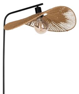 Eglo 31966 - Lampă de podea SIRUELA 1xE27/42W/230V maro/negru