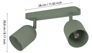 Eglo TILSTON 44133 - Spot 2xE14/40W/230V, verde