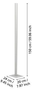Eglo 901835-LED Lampă de podea dimmabilă RGBW BOLOGNANO-Z LED/10,5W/230V+LED/15,2W gri