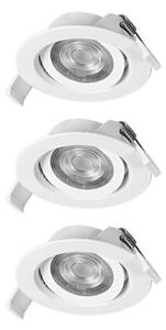 Osram - Set 3x corpuri de iluminat încastrate SPOT LED/4,9W/230V 2700K albe