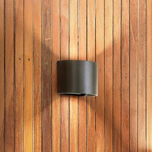 FISCHER & HONSEL Matteo LED pentru exterior, negru, lățime 14 cm, 2 lumini., Negru, Metal, Modern