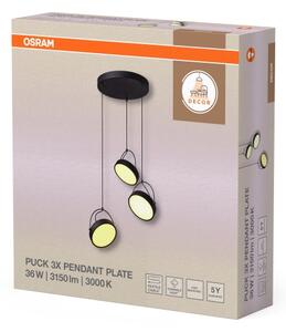 Osram - Lampă suspendată pe cablu LED DECOR PUCK 3xLED/12W/230V CRI 90 negru